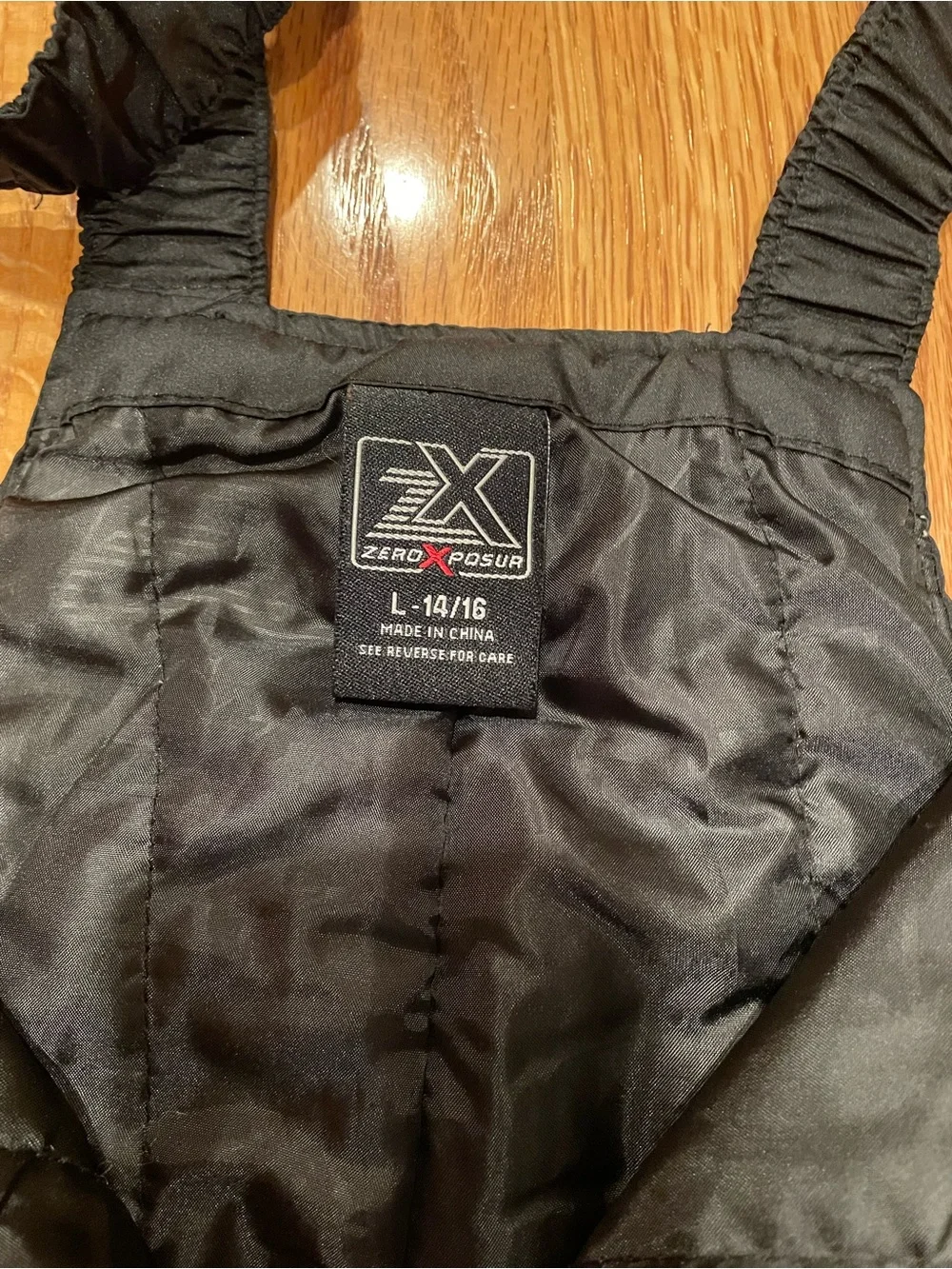 ZeroXposur Boys Size Large Black Insulated Snow/Ski Bibs